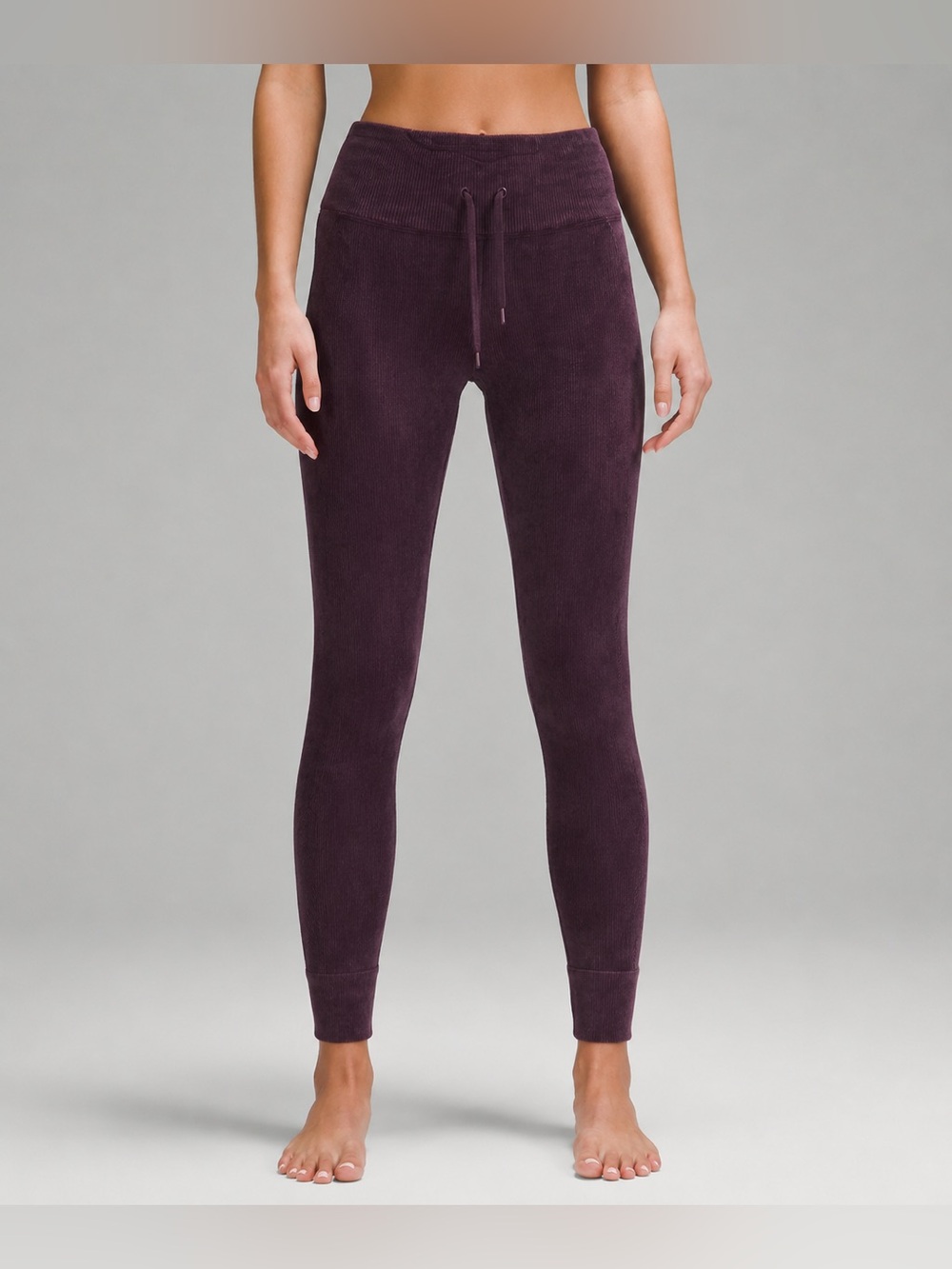 PINK Victorias Secret Ribbed Purple Leggings Soft 648